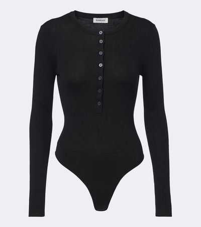 Simkhai Simkhai Susanne ribbed silk and cashmere bodysuit