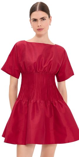SIMKHAI SIMKHAI Tali Mini Dress Lipstick