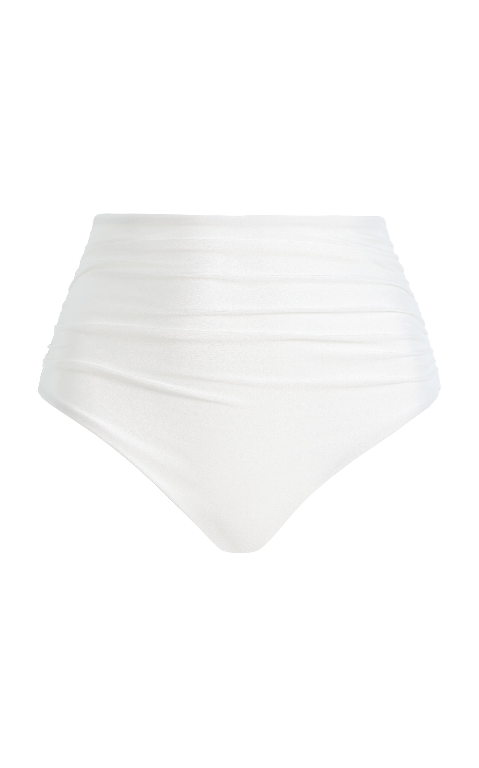 SIMKHAI SIMKHAI Teya HighRise Ruched Bikini Bottoms