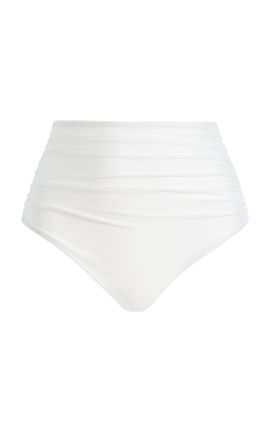 SIMKHAI SIMKHAI Teya HighRise Ruched Bikini Bottoms