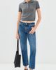SIMKHAI SIMKHAI Twila Cashmere Polo Top Heather Grey - 5