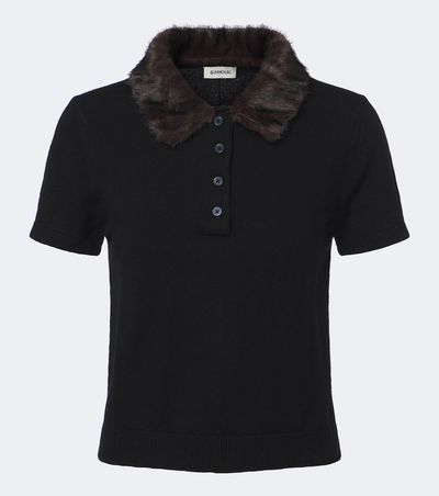 Simkhai Simkhai Vayla wool and cashmere polo sweater