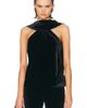 SIMKHAI SIMKHAI Velvet Scarlette Cape Top - 1