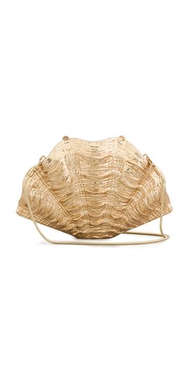 SIMKHAI SIMKHAI Venus Metal Shell Clutch Gold One