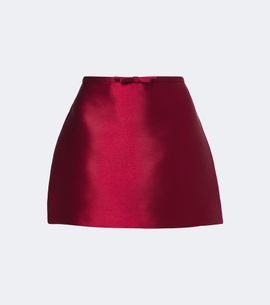 Simkhai Simkhai Viana bow-detail satin miniskirt