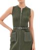 SIMKHAI SIMKHAI Viretta Mini Dress Dark Olive - 1