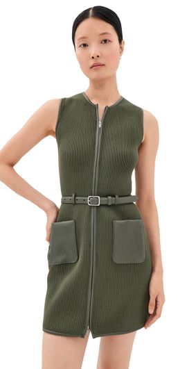 SIMKHAI SIMKHAI Viretta Mini Dress Dark Olive