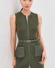 SIMKHAI SIMKHAI Viretta Mini Dress Dark Olive - 2