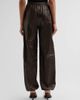 SIMKHAI SIMKHAI Women's Corrine Leather Pants - 3