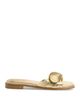 Simkhai Simkhai Women's Gigi Metallic Gold Slides - 2