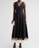 SIMKHAI SIMKHAI Women's Mira Contrast Floral Lace-Trim Maxi Dress - 2