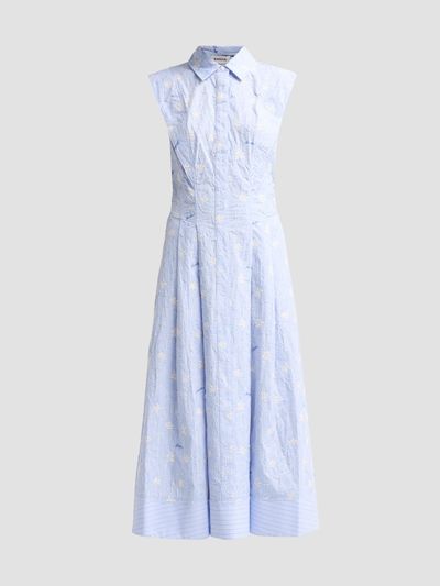 SIMKHAI SIMKHAI Women's Neri Floral-Embroidered Cotton Midi Dress
