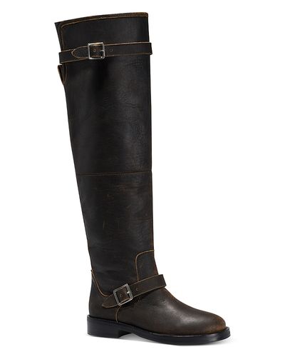 Simkhai Simkhai Women's Noah Leather Buckled Boots
