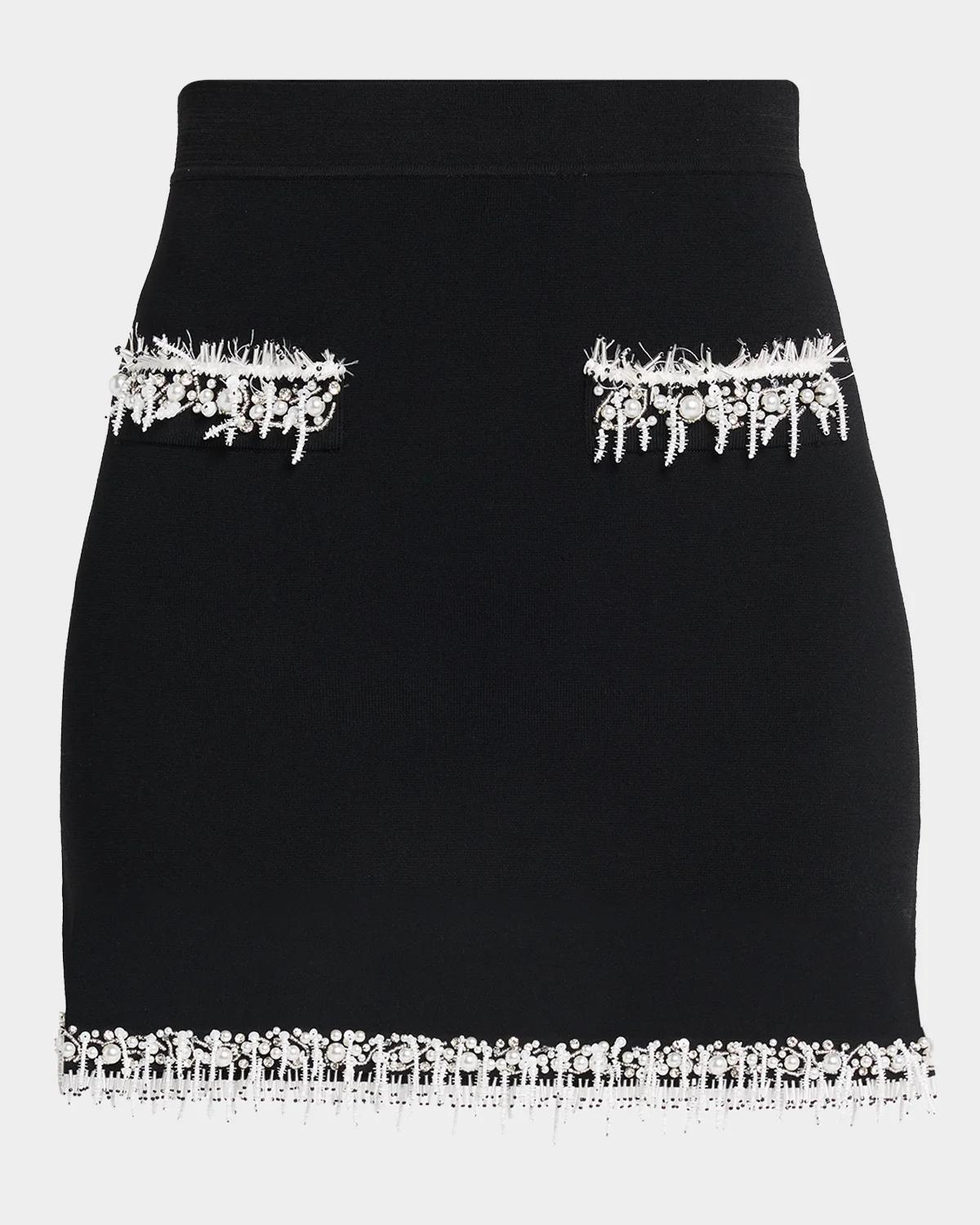 SIMKHAI Soraya Embellished Mini Skirt