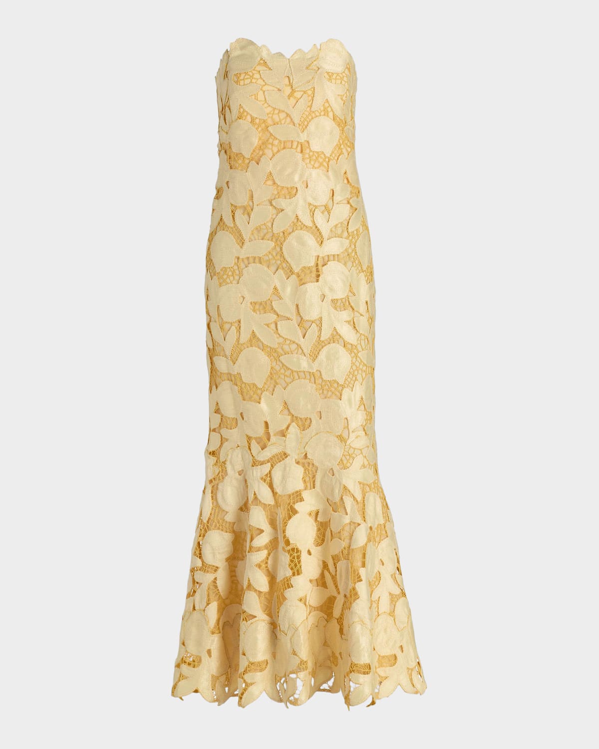 SIMKHAI Valletta Strapless Midi Dress