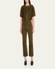 SIMKHAI Veda Cropped Vegan Suede Pants - 2