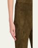 SIMKHAI Veda Cropped Vegan Suede Pants - 5