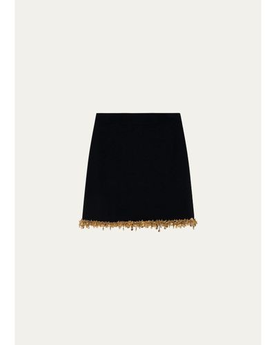SIMKHAI Wendy Beaded A-Line Mini Skirt