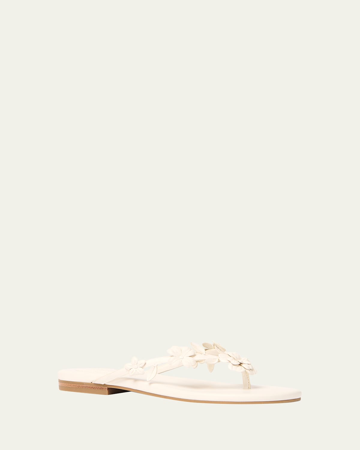 SIMKHAI Willow Floral Applique Leather Sandals
