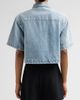 SIMKHAI Women's Albaine Floral-Embroidered Denim Shirt - 3