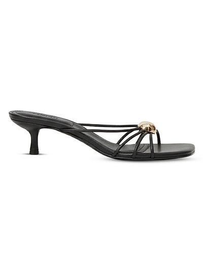 SIMKHAI Women's Amaya 45MM Strappy Leather Slip-On Sandals