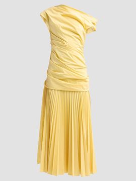 SIMKHAI Women's Ammalie Ruched Midi Dress
