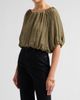 SIMKHAI Women's Anni Puff-Sleeve Crop Top - 4