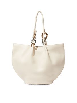SIMKHAI Women's Arlo Chain-Link Strap Leather Tote Bag
