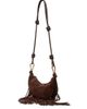 SIMKHAI Women's Avery Fringed Suede Crossbody Bag - 3