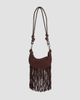 SIMKHAI Women's Avery Fringed Suede Crossbody Bag - 9