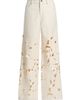SIMKHAI Women's Betty Floral Cut Out Straight-Leg Jeans - 1