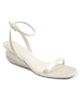 SIMKHAI Women's Bridget Satin Oyster Shell Wedge Sandals - 2