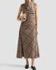 SIMKHAI Women's Burke Plaid Ruched Midi Dress - 2