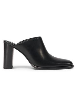 SIMKHAI Women's Carolyn 85MM Leather Block-Heel Mules