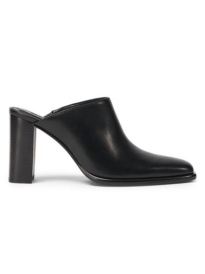 SIMKHAI Women's Carolyn 85MM Leather Block-Heel Mules