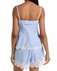 SIMKHAI Women's Contrast Lace-Trim Poplin Bustier Top - 5