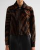 SIMKHAI Women's Daria Zebra Print Leather Jacket - 5