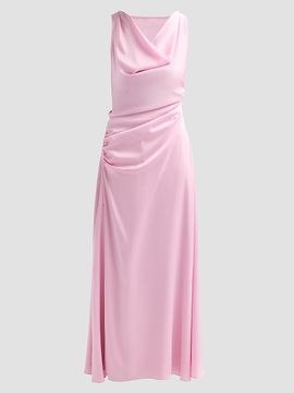 SIMKHAI Women's Elinne Ruched Satin Gown