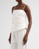 SIMKHAI Women's Emerson Ruched Asymmetric Bustier Top - 4