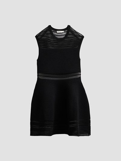 SIMKHAI Women's Esri Mesh Knit Mini Dress