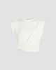 SIMKHAI Women's Estelle Wrap Crop T-Shirt - 1