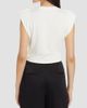 SIMKHAI Women's Estelle Wrap Crop T-Shirt - 5