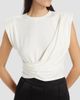 SIMKHAI Women's Estelle Wrap Crop T-Shirt - 6