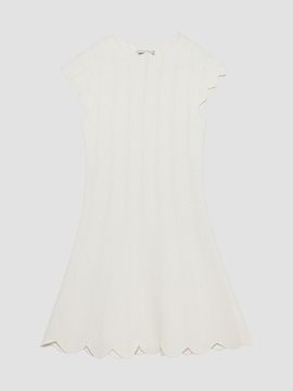 SIMKHAI Women's Evalynn Scallop Mini Dress