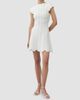 SIMKHAI Women's Evalynn Scallop Mini Dress - 2