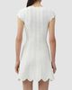 SIMKHAI Women's Evalynn Scallop Mini Dress - 3