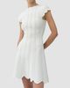 SIMKHAI Women's Evalynn Scallop Mini Dress - 4