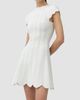 SIMKHAI Women's Evalynn Scallop Mini Dress - 5