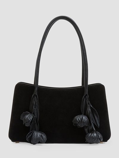 SIMKHAI Women's Fleur Tasseled Suede Shoulder Bag