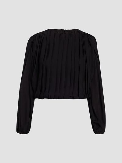 SIMKHAI Women's Frida Pleated Silk Top